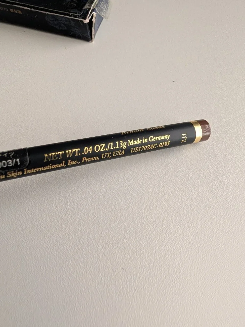Nuskin Nu Colour Eye Liner Brown Suede New Old Stock Dented Tip